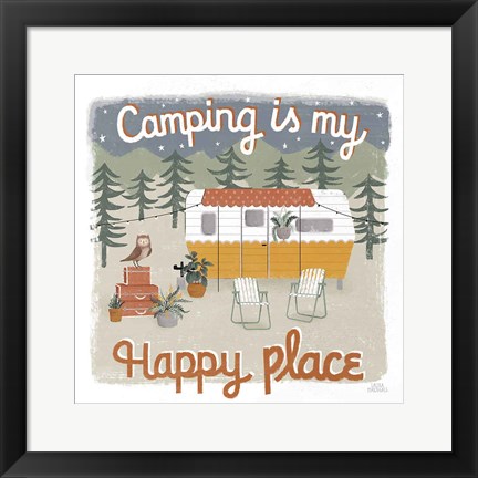 Framed Gone Glamping V Print