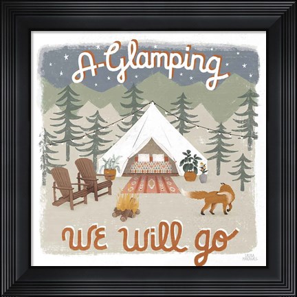 Framed Gone Glamping III Print