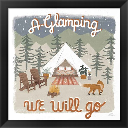 Framed Gone Glamping III Print