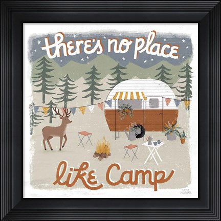 Framed Gone Glamping II Print