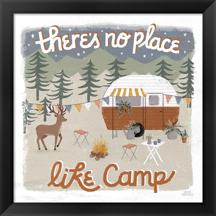 Framed Gone Glamping II Print