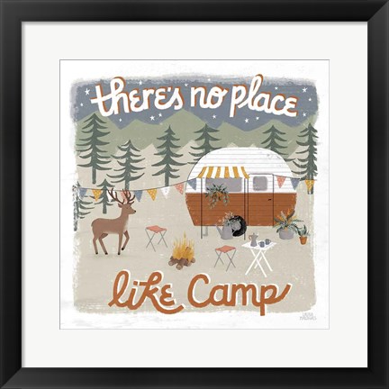 Framed Gone Glamping II Print