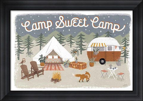 Framed Gone Glamping I Print