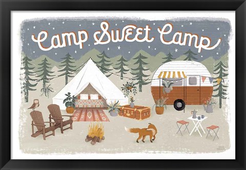 Framed Gone Glamping I Print