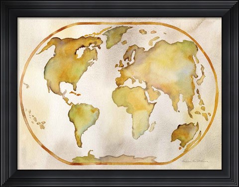 Framed Around the World Print