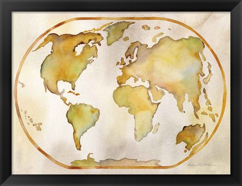 Framed Around the World Print