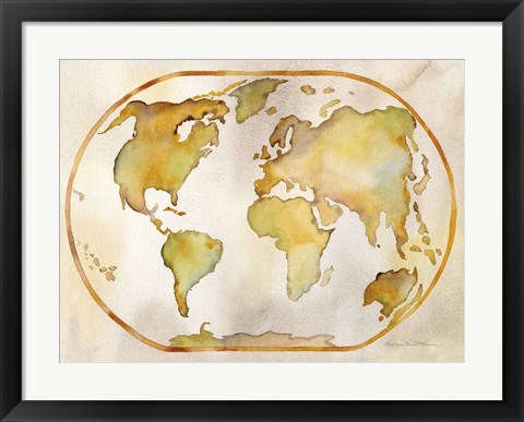 Framed Around the World Print