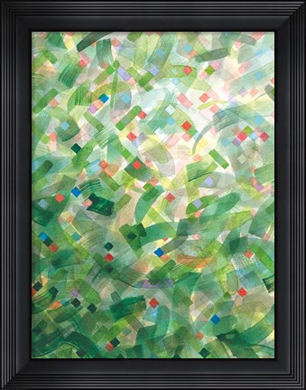 Framed Jungle Abstract I Print