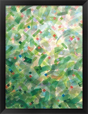 Framed Jungle Abstract I Print