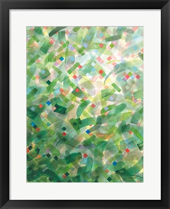 Framed Jungle Abstract I Print