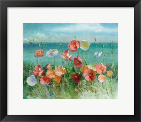 Framed Coastal Poppies Print