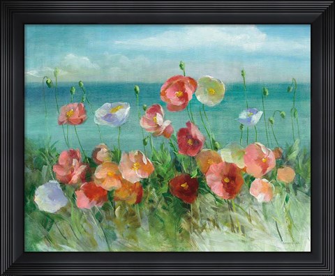 Framed Coastal Poppies Print