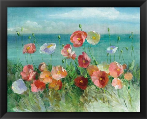 Framed Coastal Poppies Print