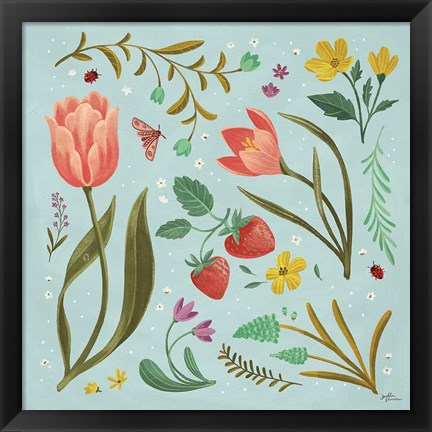 Framed Spring Botanical III Print