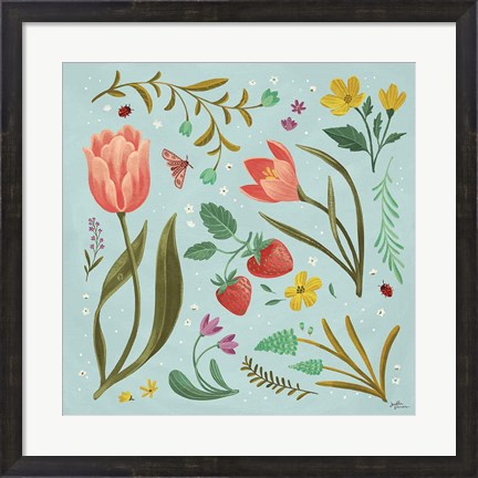 Framed Spring Botanical III Print