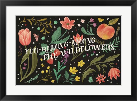 Framed Spring Botanical IV Black Print