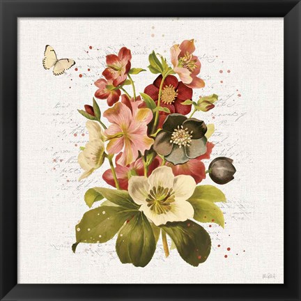 Framed Vintage Petals VI Print