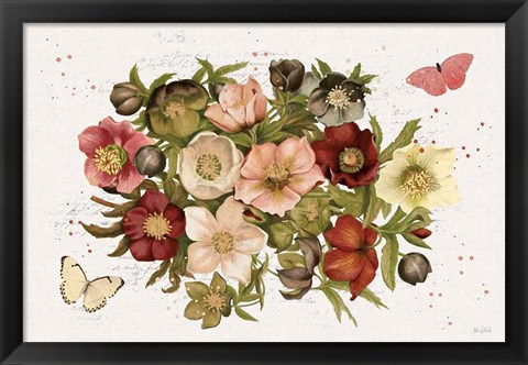 Framed Vintage Petals IV Print