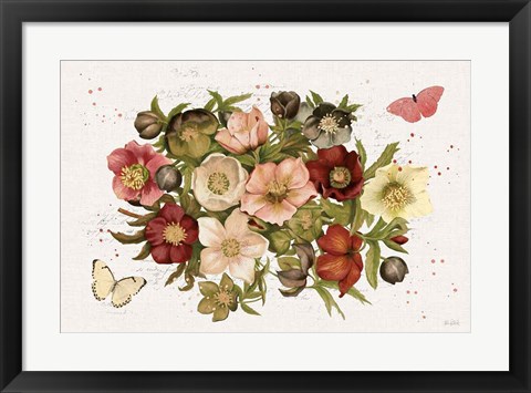 Framed Vintage Petals IV Print