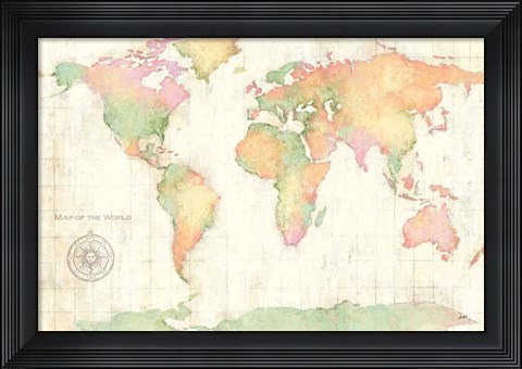 Framed Bright World Print