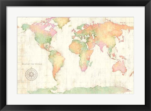 Framed Bright World Print