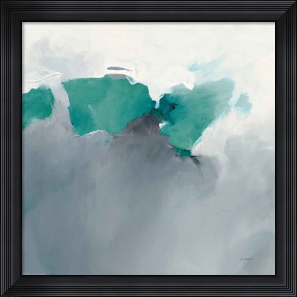 Framed Dark to Light Peacock Print