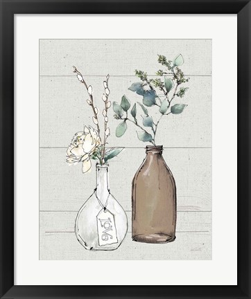 Framed Modern Farmhouse III Shiplap Print