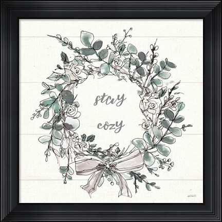 Framed Modern Farmhouse VII Stay Cozy Print