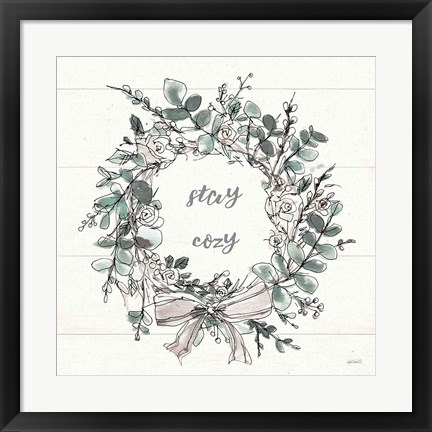 Framed Modern Farmhouse VII Stay Cozy Print