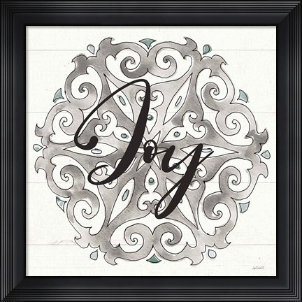 Framed Modern Farmhouse XVII Joy Print