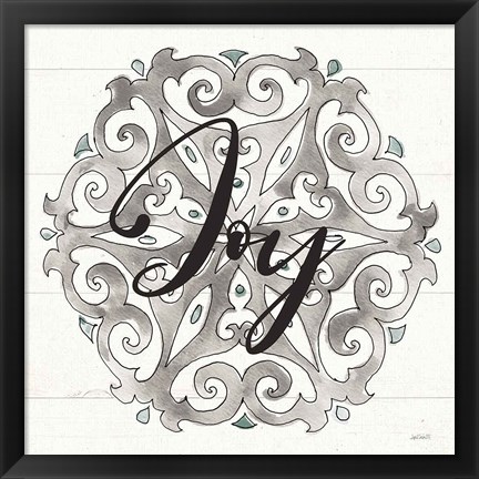 Framed Modern Farmhouse XVII Joy Print