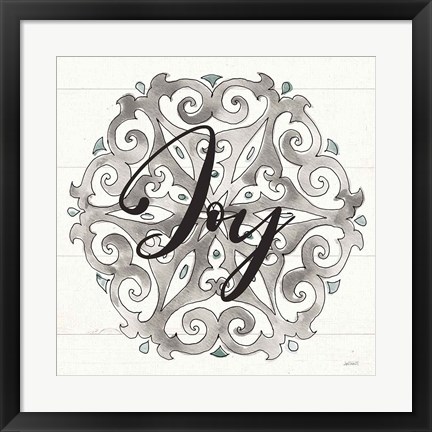 Framed Modern Farmhouse XVII Joy Print