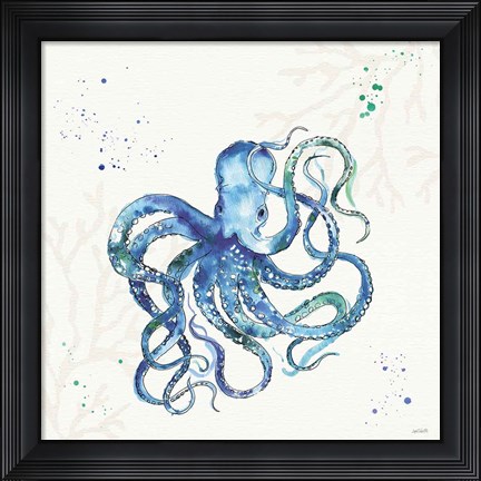 Framed Deep Sea II No Words Print