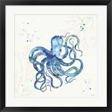 Framed Deep Sea II No Words Print