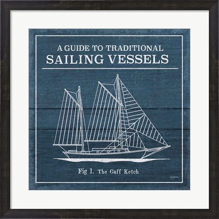 Framed Vintage Sailing Knots XI Print