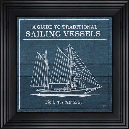 Framed Vintage Sailing Knots XI Print