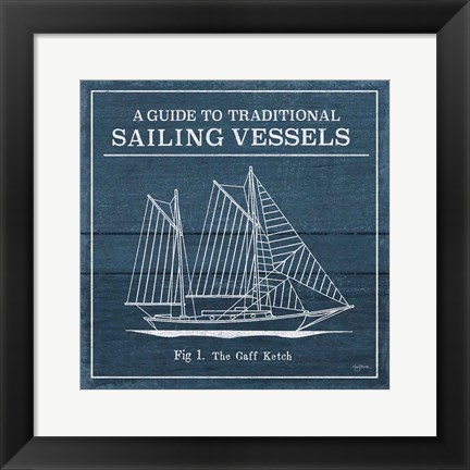 Framed Vintage Sailing Knots XI Print