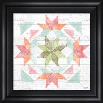Framed Pastel Flower Market XI Print