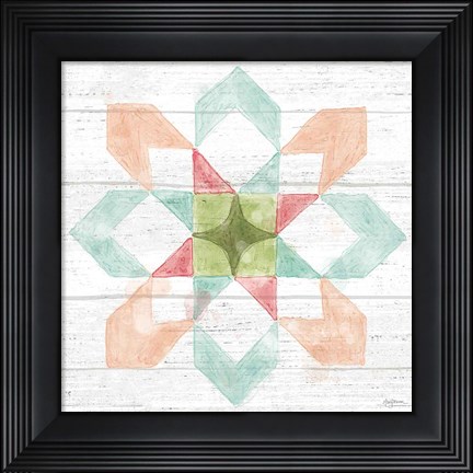 Framed Pastel Flower Market VIII Print