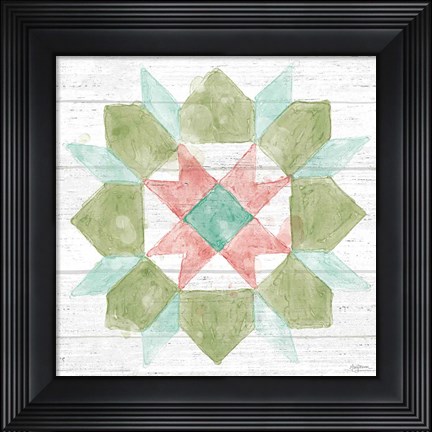 Framed Pastel Flower Market IX Print