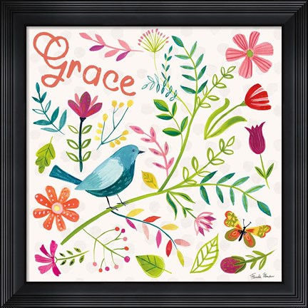Framed Budding Beauty IV Print