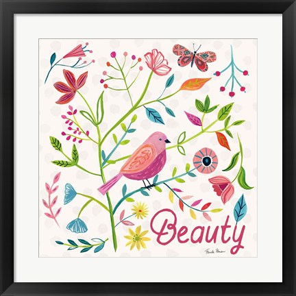 Framed Budding Beauty III Print