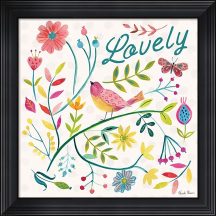 Framed Budding Beauty II Print