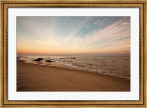 Framed Marthas Vineyard Beach II Print
