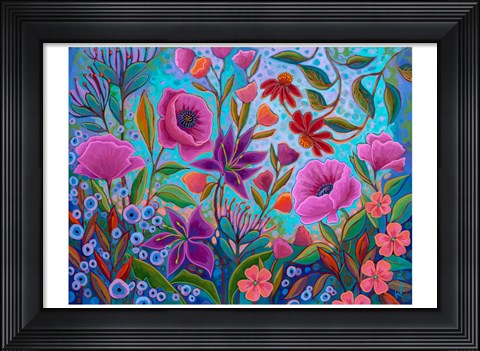 Framed Colorful Conversation Print