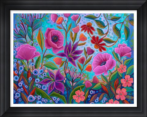 Framed Colorful Conversation Print