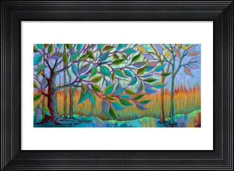 Framed Misty Meadow Print