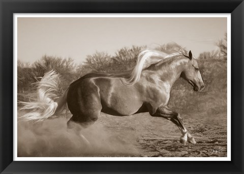 Framed Platinum Centerfold (sepia) Print