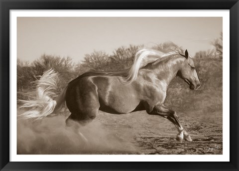 Framed Platinum Centerfold (sepia) Print