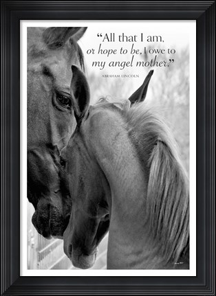 Framed Cheers n' Foal (All that I am...) Print